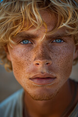 Handsome Blond Male Model 