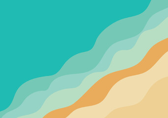 waves on the beach background, abstract vector illustration,template for banner,wallpaper,cards,invitation