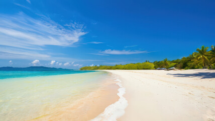 Obraz premium beach with palm trees