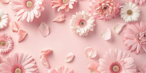 Obraz premium Pastel Harmony of Diverse Flowers