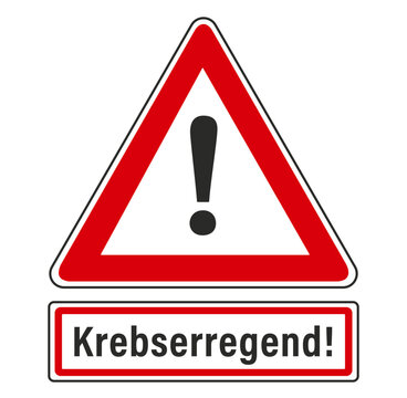 Krebserregend, Warnschild, Dreieckig, Warnhinweis, Warnzeichen