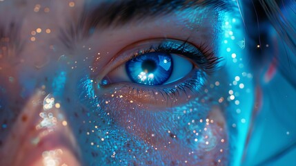 Futuristic depiction of the antiaging benefits of astaxanthin