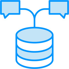 Database Chat vector design logo icon.svg