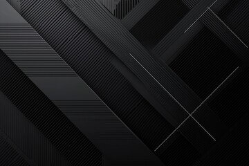 Fototapeta premium Clean black background with stripes