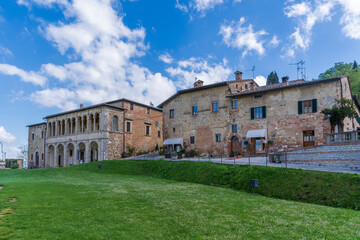 Sanctuary of the Madonna di San Biagio view in Montepulciana of Italy