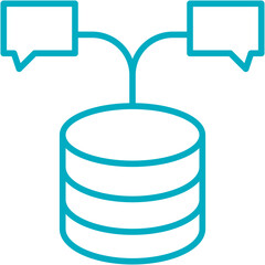 Database Chat vector design logo icon.svg