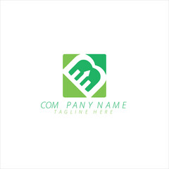 Flat design accounting logo template
