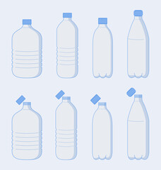 Water Bottle Vector Illustration

