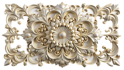 wall plaster decor 3d isolated on a background