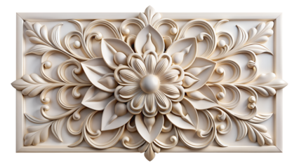 wall plaster decor 3d isolated on a background
