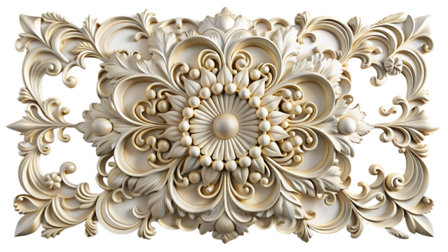 wall plaster decor 3d isolated on a background