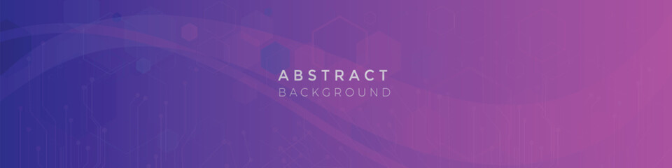 Gradient fluid technology abstract social media cover design