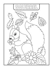 farm animals coloring page for kids.