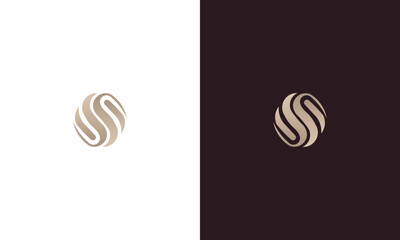 letter s abstract monogram logo design vector