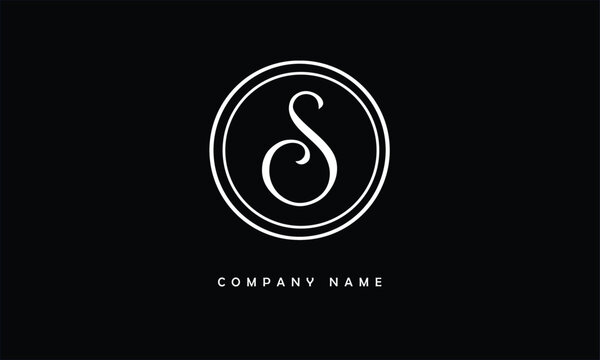 S, S Abstract Letters Logo Monogram