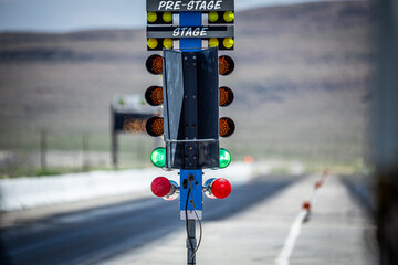 Drag strip lights, starting light, christmas tree, racing lights starting line