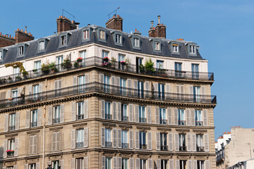 The Place Blanche square in the 9th arrondissement of Paris city