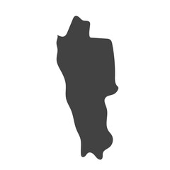 Mizoram map illustration