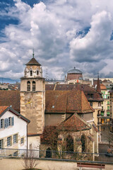 Fototapeta premium Madeleine Church, Geneva, Switzerland