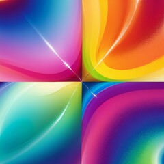 Fototapeta premium Colorful Unity Abstract representation of LGBTQ pride using vibrant colors and geometric shapes.