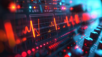 A close-up of an oscilloscope screen displaying a sine wave at a specific frequency in Hertz, with a phase shift indicator, demonstrating the measurement and analysis of electrical