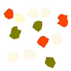 An abstract transparent boho grunge shape pattern design element.