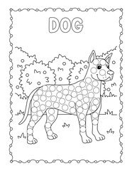 animals dot marker activity book for coloring page