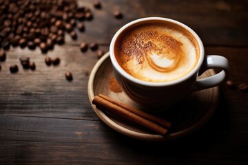 Fototapeta premium Photos of cappuccino coffee in various formats using professional Studio lighting and creating a coffee mood.