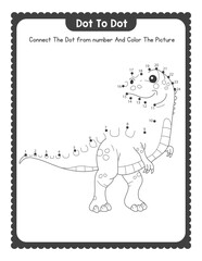 animals dot to dot coloring book for kids