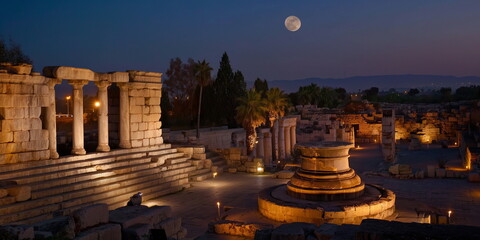 Beit Shean at night At night Beit Shean takes on a_002