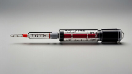 Fototapeta premium Syringe for medical lab 