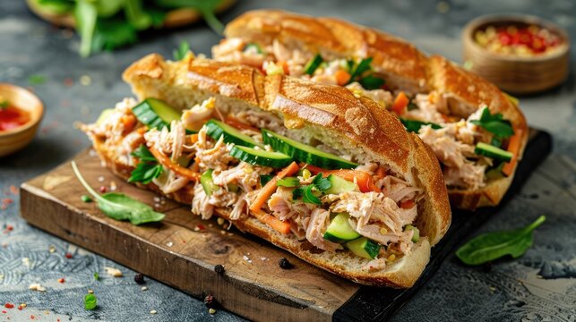 Tuna and Vegetable Sandwich