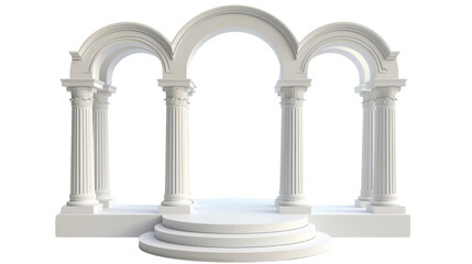 Obraz premium Column arch , podium architecture building