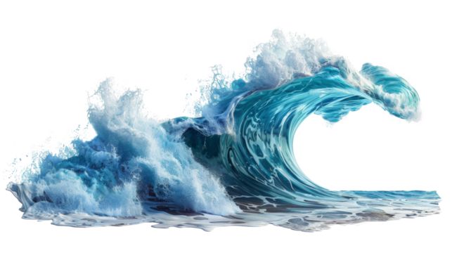 Ocean blue wave