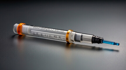 Syringe for medical lab 