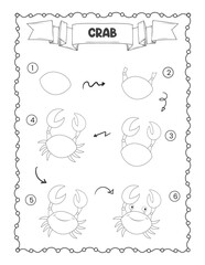 Animals how to draw coloring activity book for kids