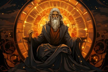 A serene and wise cleric, channeling the power of the divine to heal the wounded and protect the innocent. - Generative AI