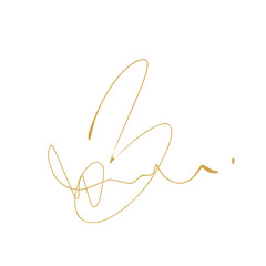 Hand drawn signature 