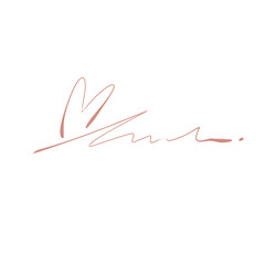 Hand drawn signature 