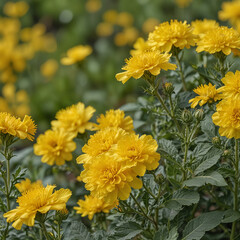 yellow chrysanthemum flower