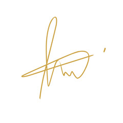 Hand drawn signature 