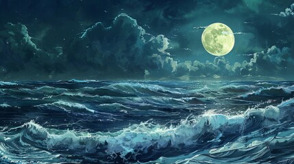 sea in moon