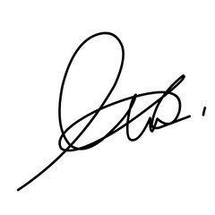 Hand drawn signature 