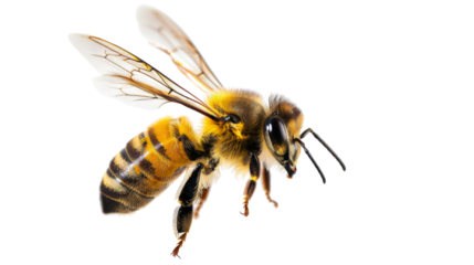 Stunning bee is flying