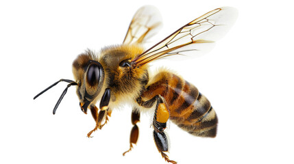 Stunning bee is flying