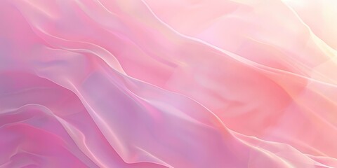 Fototapeta premium Gentle light pink waves flowing with a smooth, tranquil texture, creating a serene visual experience