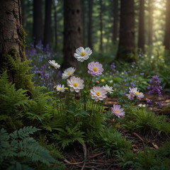 flowers in the forest