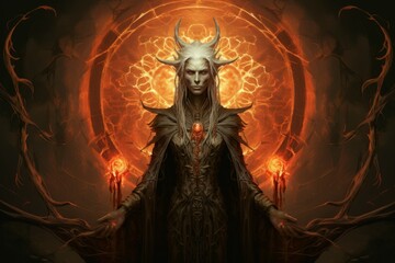 A wise and ancient elven archmage, wielding spells of immense power and unparalleled wisdom. - Generative AI
