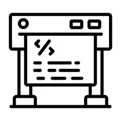 Premium download icon of coding 

