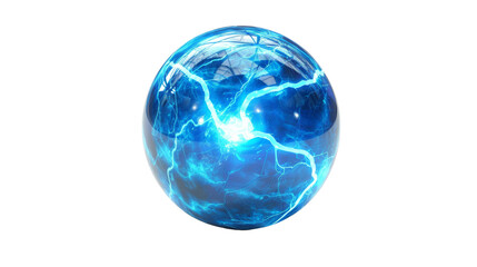 A blue electricity ball 